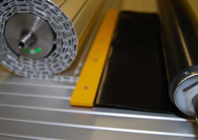 Fabric and armoured open roller units