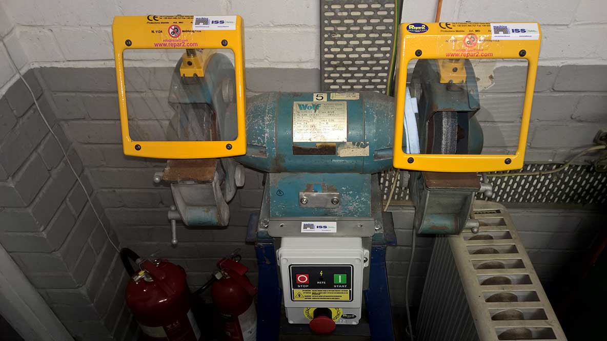 Off-hand Grinders safety guarding