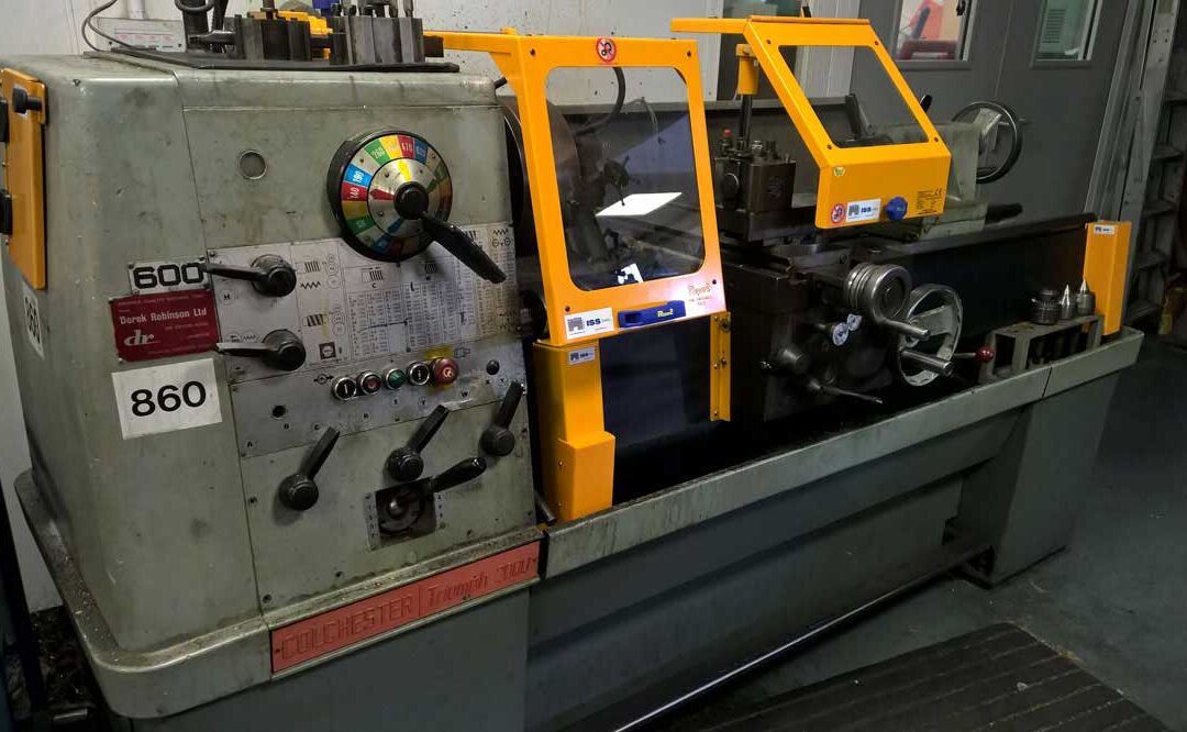 Guarding the Colchester Triumph 2000 Lathe